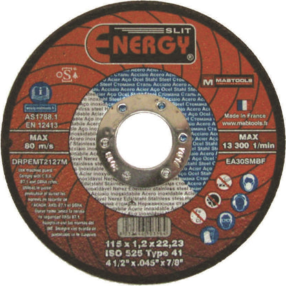 Disque à tronçonner ENERGY 4.5" X .045" X 7/8" T1