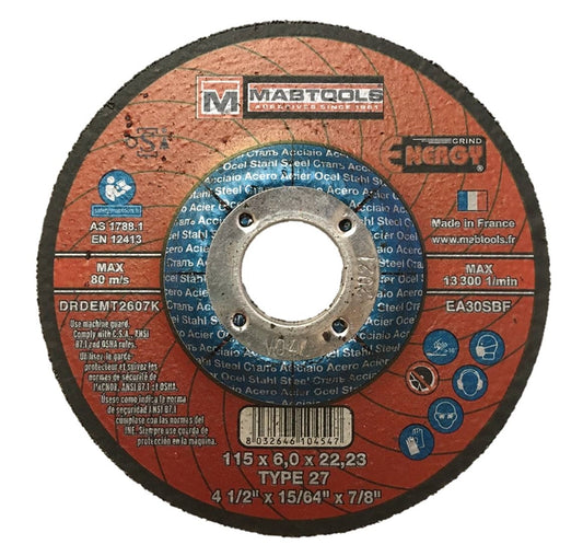 ENERGY Grinding Wheel 4-1/2 X 1/4 X 7/8 T27 MS