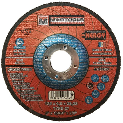 ENERGY Grinding Wheel 5 X 1/4 X 7/8 T27 MS