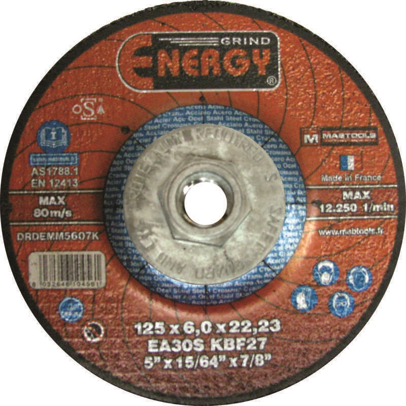 ENERGY Grinding Wheel 5 X 1/4 X 7/8 T27 MS